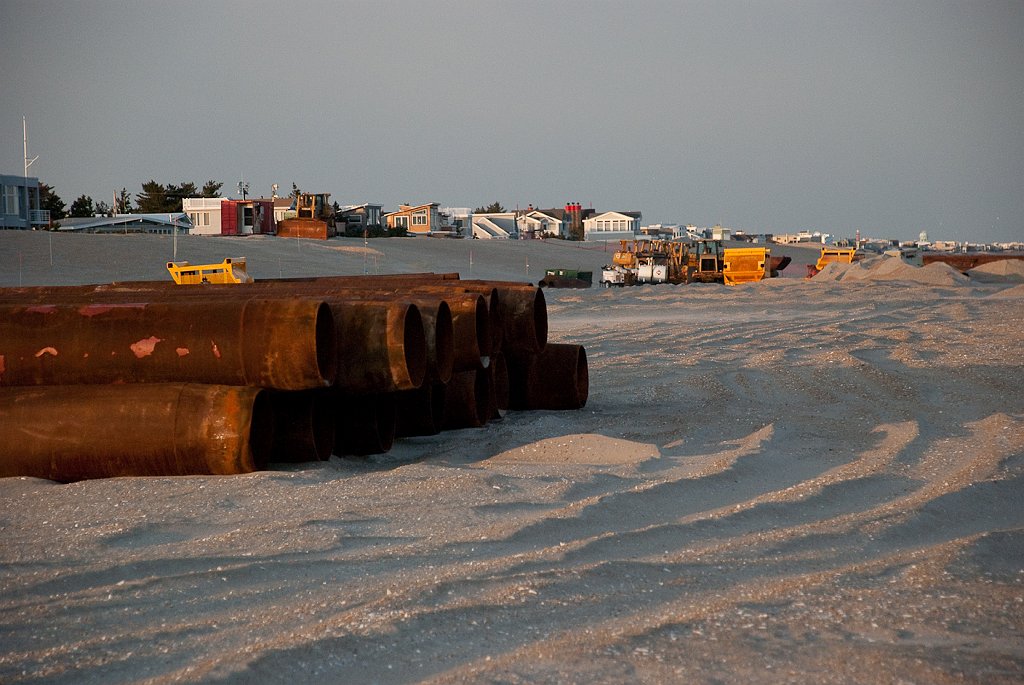 DSC_7161.jpg - Pipes are lined up at Lee Ave. for the southward portion of the project.