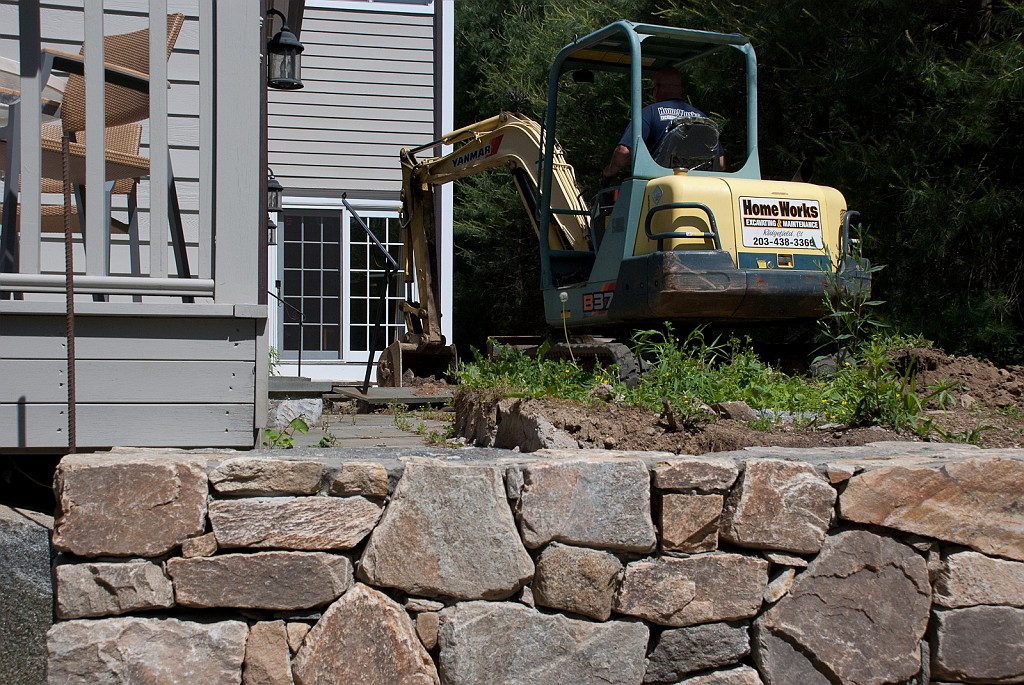 DSC_8558.jpg - The old flagstone patio is being taken up and out.