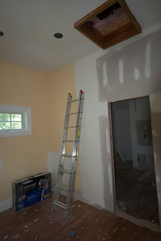 DSC_9837.jpg - The attic hatch awaits installation of the access ladder (still in the box).